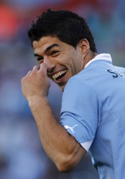 Luis Suárez, en un partido de Copa América en 2011.