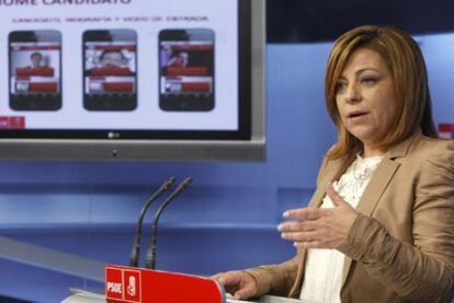 La portavoz del Comité Electoral del PSOE, Elena Valenciano.