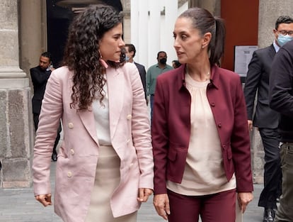 Luisa María Alcalde y Claudia Sheinbaum
