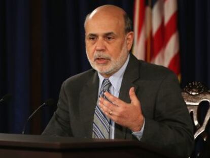El presidente de la Reserva Federal, Ben Bernanke, este miércoles.