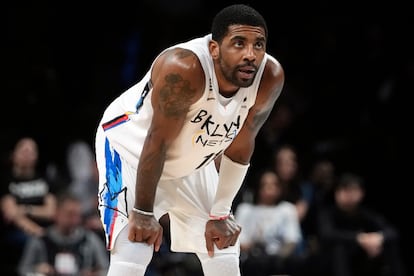 Kyrie Irving durante el partido de los Brooklyn Nets ante los New York Knicks el pasado mes de enero.