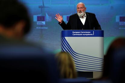 Frans Timmermans, vicepresidente de la Comisión Europea y responsable del Pacto Verde, en Bruselas en noviembre de 2020.