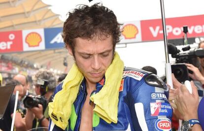 Valentino Rossi, en el GP de Malasia.