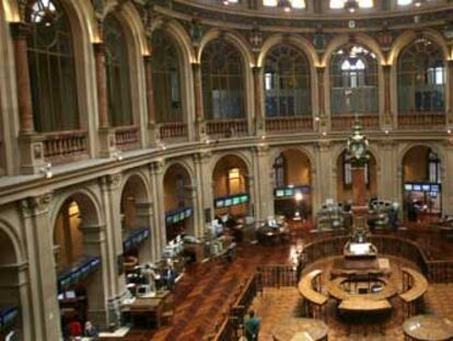 Sala de operaciones de la Bolsa de Madrid.