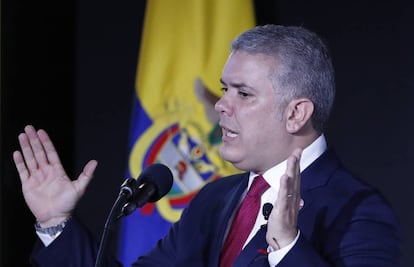 El presidente de Colombia, Iván Duque. 