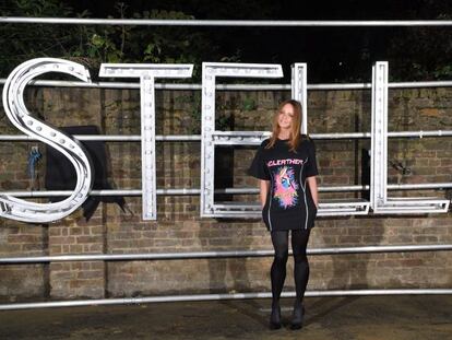 Stella McCartney, el pasado jueves en la presentaci&oacute;n de su primera colecci&oacute;n masculina en Londres.