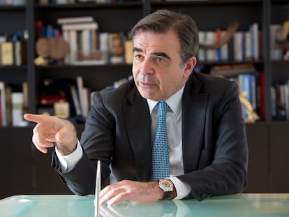 Margaritis Schinas, vicepresidente de la Comisión Europea, el pasado febrero en Bruselas.