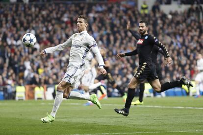 Cristiano Ronaldo, durante el partido.