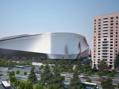 Recreación del nuevo estadio Santiago Bernabéu.