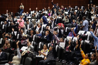 Discusión en la cámara de diputados sobre la Reforma del traspaso de la Guardia Nacional a la secretaria de la Defensa Nacional