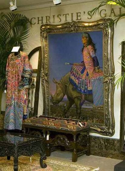 El retrato de la diva mexicana María Félix comprado en la puja por la cantante mexicana Thalía, quien pagó 66.000 dólares por la obra.