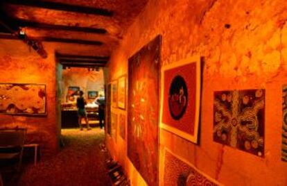Galería de arte subterránea en Coober Pedy (Australia).