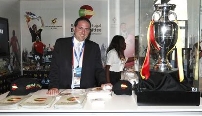 Gorka Villar, en un evento de la Federación Española de Fútbol.
