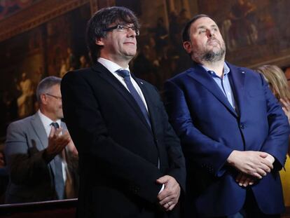 Carles Puigdemont i Oriol Junqueras.