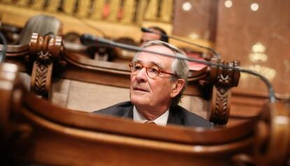 Xavier Trias, alcalde de Barcelona, en el Pleno del Ayuntamiento de pasado mes de noviembre