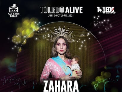 Cartel promocional del concierto de Zahara en Toledo.