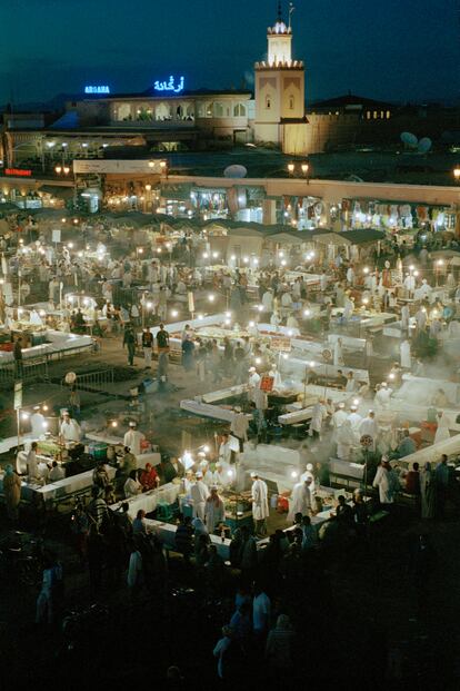 La plaza de Yamaa el Fna.