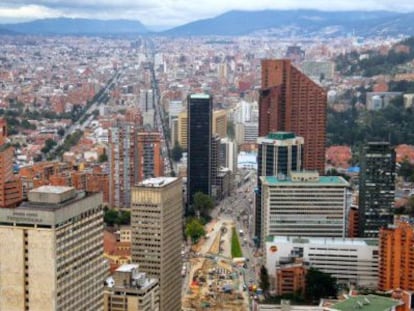 The Colombian city of Bogotá.