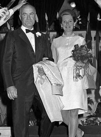 Peter Viertel y Deborah Kerr en 1967.