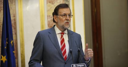 El presidente del Gobierno en funciones, Mariano Rajoy.