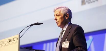 Javier Campo, presidente de Aecoc, en un acto de la organización el año pasado.