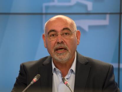 José Antonio Pastor, en el Parlamento vasco.