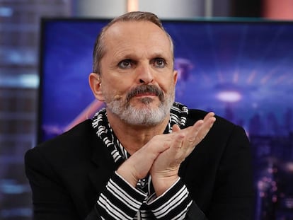 Miguel Bosé en el plató de 'El Hormiguero'.