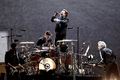 The Edge, Larry Mullen Jr.,Bono and Adam Clayton of U2