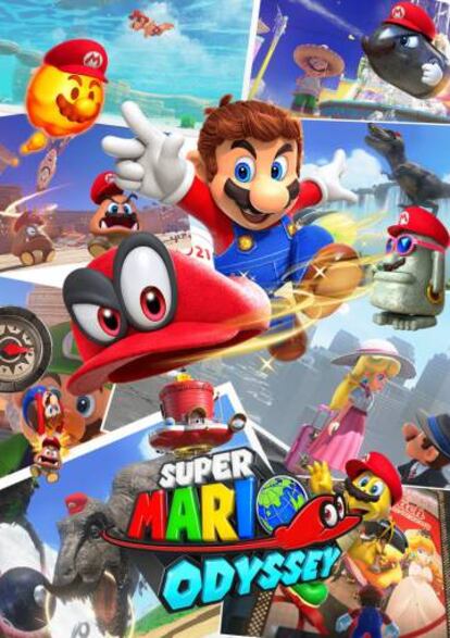 Póster del videojuego de 'Super Mario Odyssey'. 