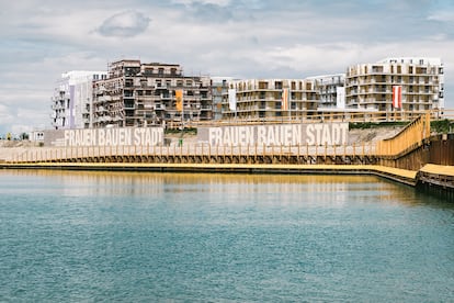 Zona de nueva construcción en el barrio de Aspern, que estará terminado en 2028.