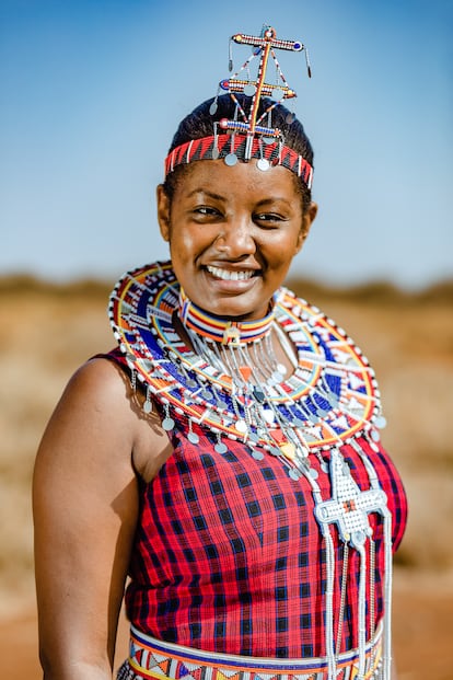 Retrato de Nice Nailantei Leng’ete. Condado de Kajiado, Kenia. Pincha en la imagen para ver la fotogalería completa. 