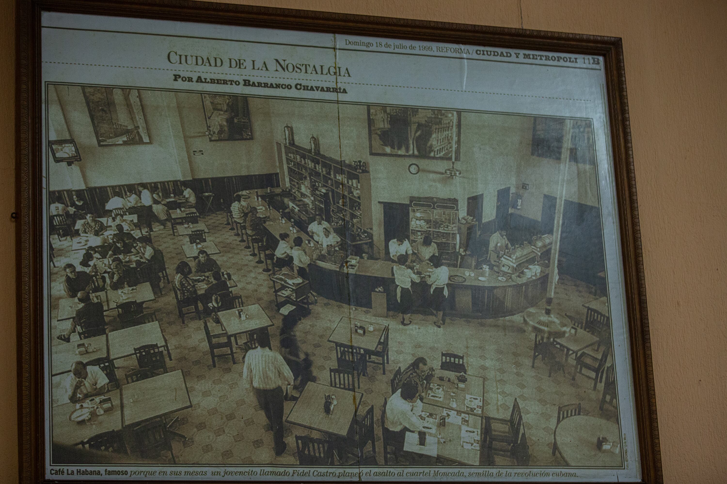 Una fotografía del Café La Habana en 1999.