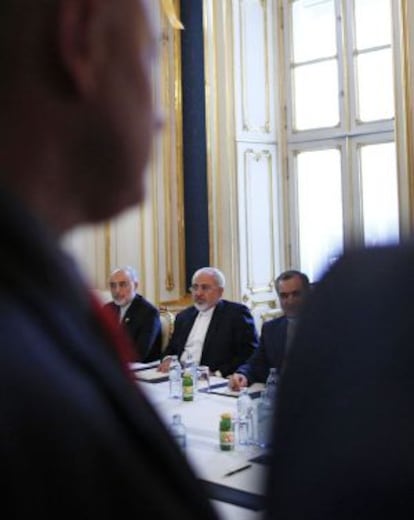 Javad Zarif, el ministro iraní de Exteriores, el viernes en Viena.