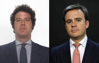 Los abogados españoles José Manuel Maza (izquierda) y Alberto Mata (derecha).