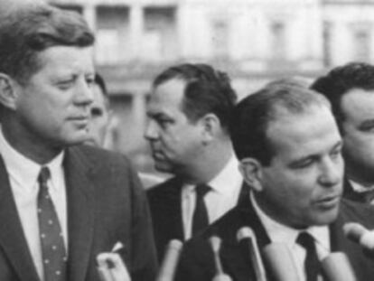 Goulart junto al presidente Kennedy.