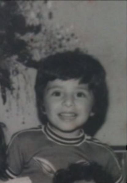 Freddy Leonardo Franco en una fotografía de su niñez.