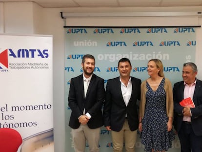 Responsables de UPTA con los últimos directores generales de autónomos.