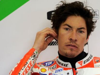 Nicky Hayden, en Estoril. 