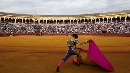 Panor&aacute;mica de la Real Maestranza, durante la &uacute;ltima Feria de Abril.