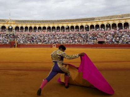 Panor&aacute;mica de la Real Maestranza, durante la &uacute;ltima Feria de Abril.