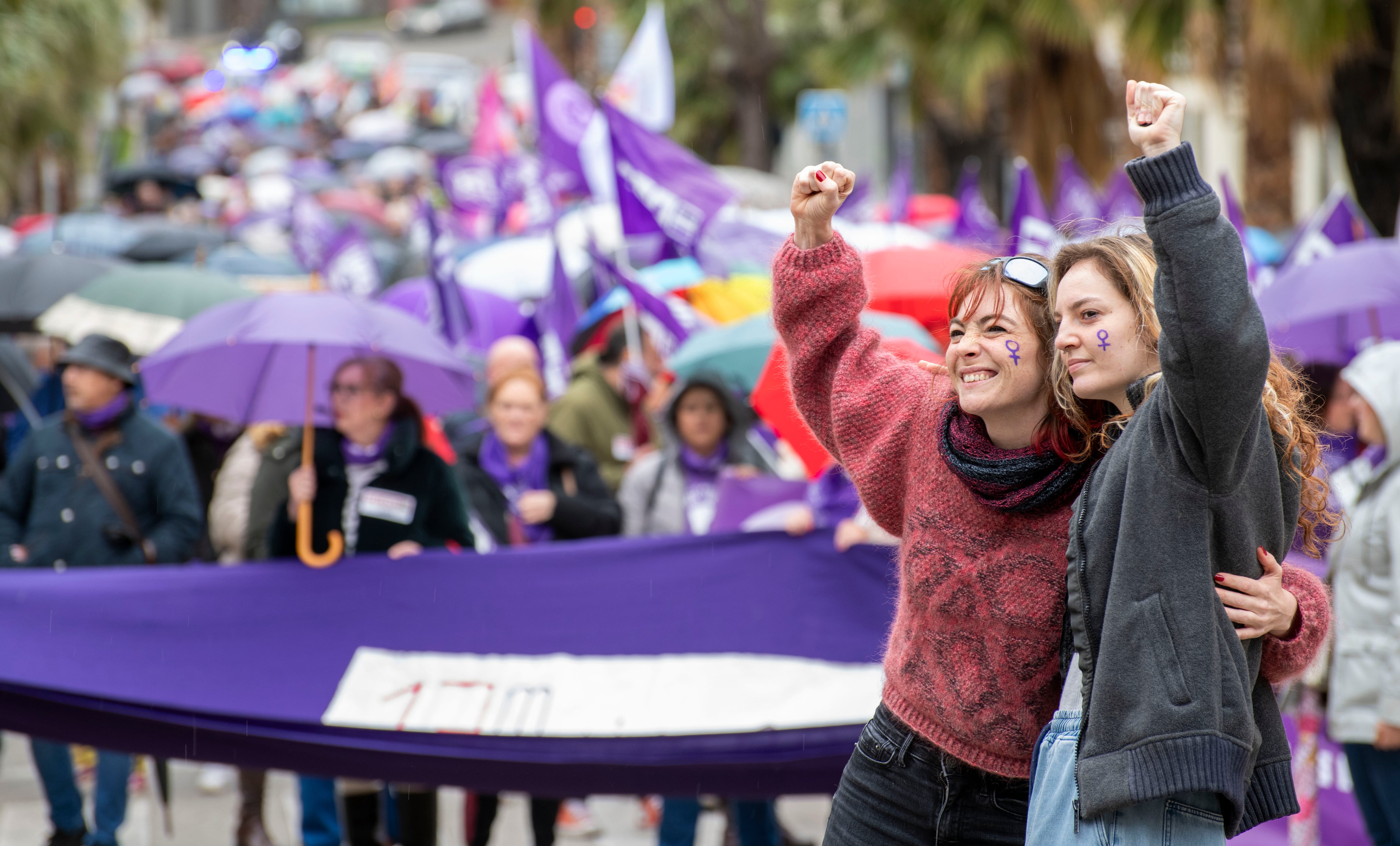 8M en España: Las manifestaciones del Día de la Mujer, en imágenes