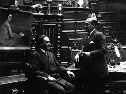 Antonio (a la izquierda) y Manuel Machado fotografiados por Alfonso.