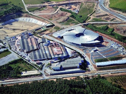 Vista del parque del Alba en Cerdanyola del Vallès, donde está el Sincrotrón Alba y donde se situará la fábrica de prototipaje de chips Innofab.