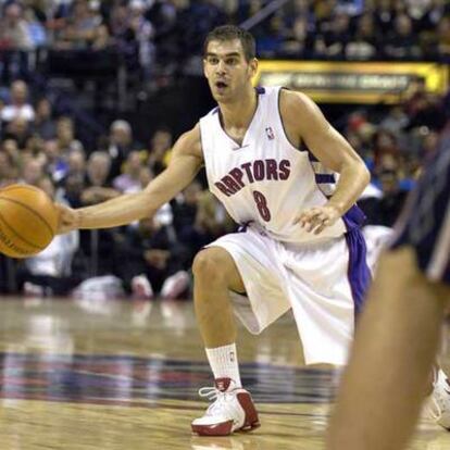 Calderón, en un partido con los Raptors de Toronto.