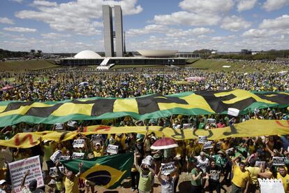 Esplanada dos Ministérios, em Brasília.