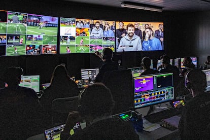 Sala de realización de la Kings League.