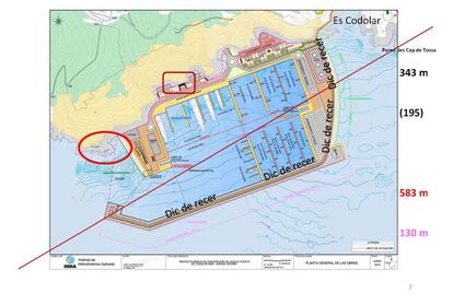 Proyecto para la construcci&oacute;n de un puerto en Tossa de Mar. 