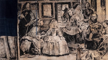 La versión del cuadro de 'Las meninas' de la serie 'Las almas del pueblo negro' del artista marfileño Roméo Mivekannin.