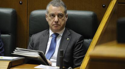 Urkullu, el pasado día 20 en el Parlamento de Vitoria.