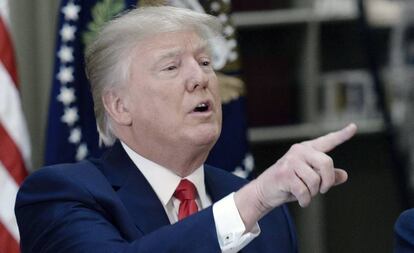El presidente estadounidense, Donald J. Trump, el pasado martes en Washington.